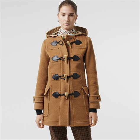 wool blend duffle coat burberry women|duffle coat burberry femme.